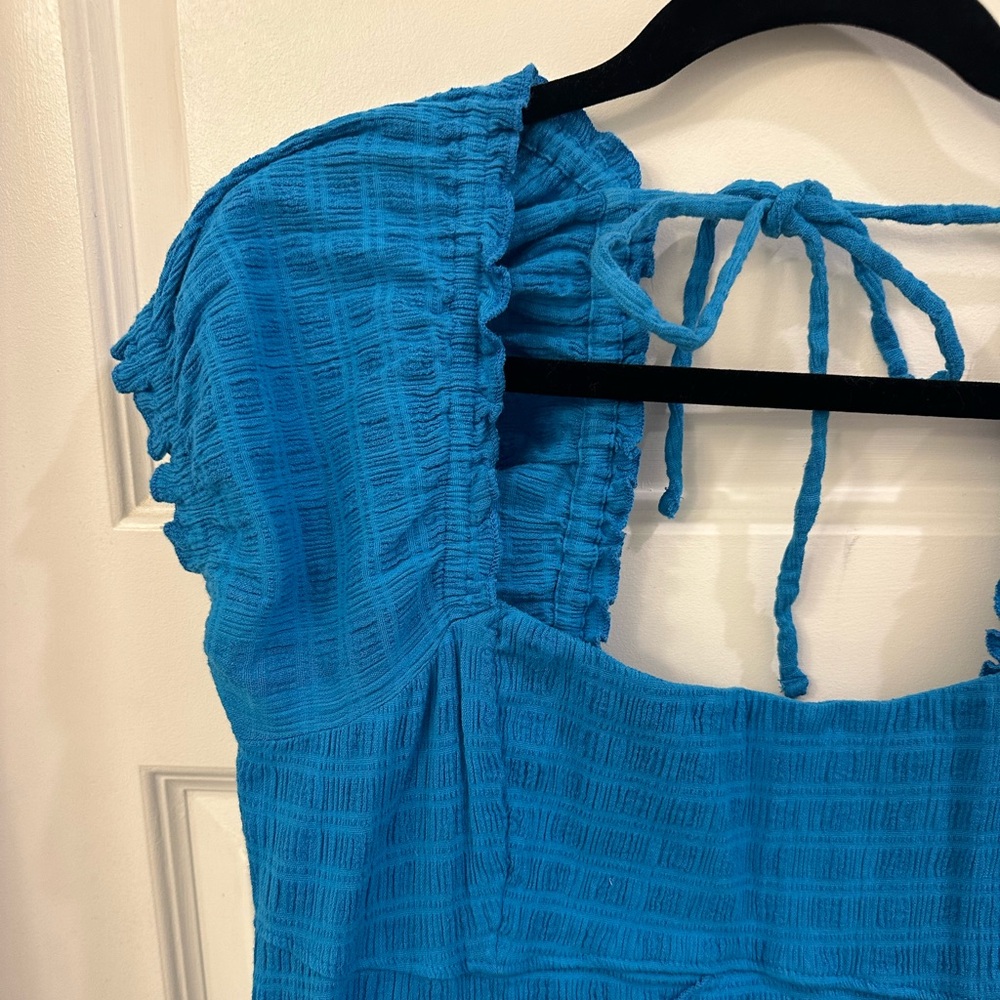 Free People Blue Ribbed Dress - Picture 4 of 4